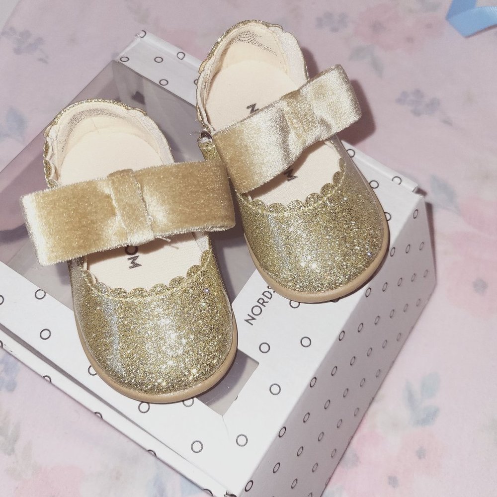 Baby Nordstrom Gold Shoes